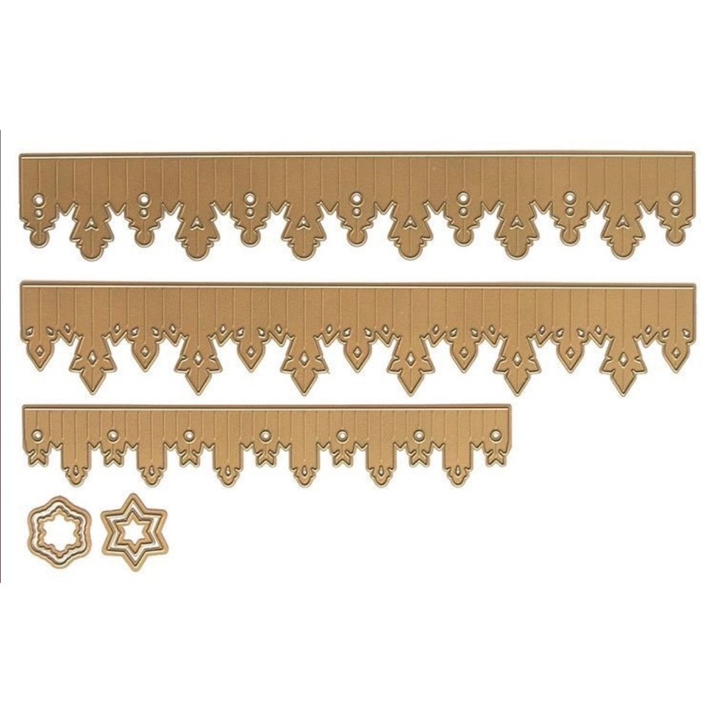 Anna Griffin AG-996H Snowflake Rosette Metal Cutting Dies Set